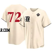 Jonathan Hernandez Youth Texas Rangers Cream Replica 2023 City Connect 2023 World Series Jersey