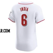 Jonathan India Men's Cincinnati Reds White Elite Home Jersey