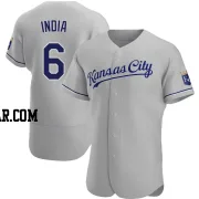 Jonathan India Men's Kansas City Royals Gray Authentic Road Jersey