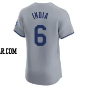 Jonathan India Men's Kansas City Royals Gray Elite Road Jersey