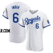 Jonathan India Men's Kansas City Royals White Authentic 2022 Home Jersey