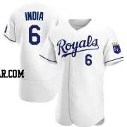 Jonathan India Men's Kansas City Royals White Authentic Home Jersey