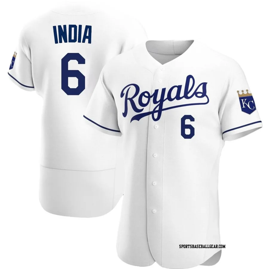 Jonathan India Men's Kansas City Royals White Authentic Home Jersey