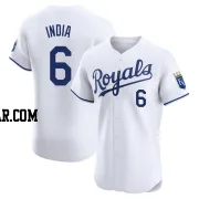 Jonathan India Men's Kansas City Royals White Elite Home Jersey