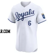 Jonathan India Men's Kansas City Royals White Elite Home Jersey