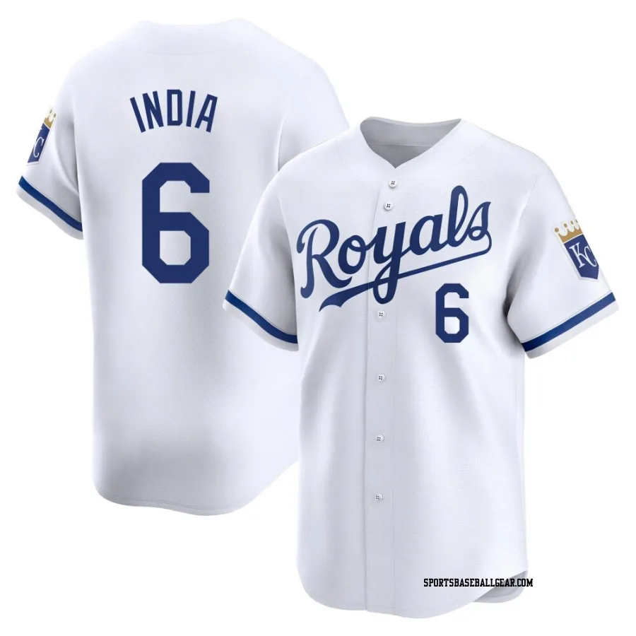 Jonathan India Men's Kansas City Royals White Limited Home Jersey