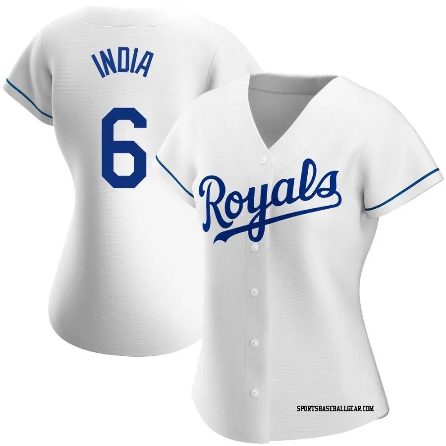 Jonathan India Women's Kansas City Royals White Authentic Home Jersey