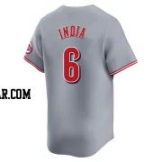 Jonathan India Youth Cincinnati Reds Gray Limited Away Jersey