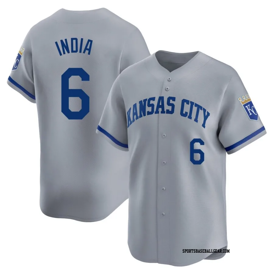 Jonathan India Youth Kansas City Royals Gray Limited Away Jersey