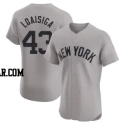 Jonathan Loaisiga Men's New York Yankees Gray Elite Road Jersey