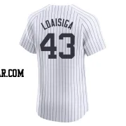 Jonathan Loaisiga Men's New York Yankees White Elite Home Jersey