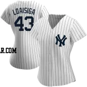 Jonathan Loaisiga Women's New York Yankees White Authentic Home Name Jersey