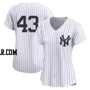 Jonathan Loaisiga Women's New York Yankees White Limited Yankee Home 2nd Jersey