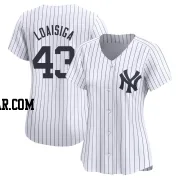 Jonathan Loaisiga Women's New York Yankees White Limited Yankee Home Jersey