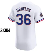 Jonathan Ornelas Men's Texas Rangers Gold Elite White 2024 Collection Jersey