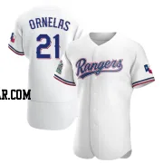 Jonathan Ornelas Men's Texas Rangers White Authentic Home Jersey