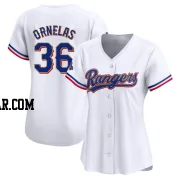 Jonathan Ornelas Women's Texas Rangers Gold Limited White 2024 Collection Jersey