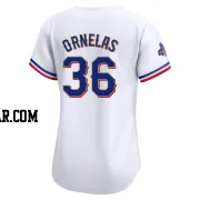 Jonathan Ornelas Women's Texas Rangers Gold Limited White 2024 Collection Jersey