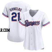 Jonathan Ornelas Women's Texas Rangers Gold Limited White 2024 Collection Jersey