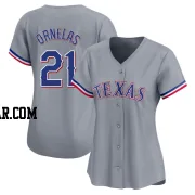 Jonathan Ornelas Women's Texas Rangers Gray Limited Away Jersey