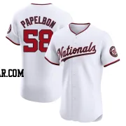 Jonathan Papelbon Men's Washington Nationals White Elite Home Jersey