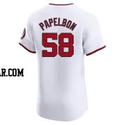 Jonathan Papelbon Men's Washington Nationals White Elite Home Jersey