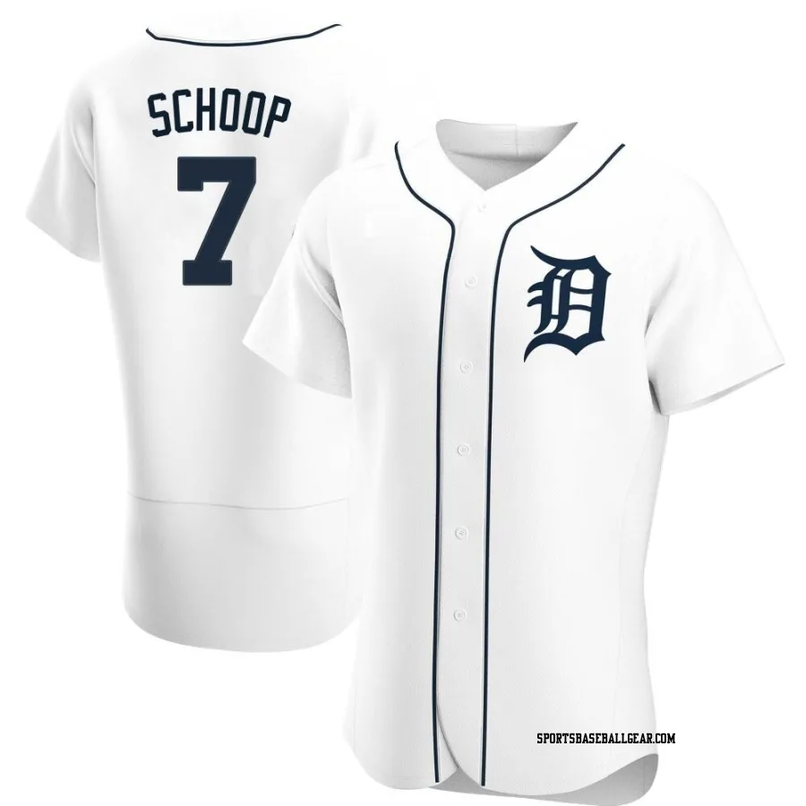 Jonathan Schoop Men's Detroit Tigers White Authentic Home Jersey