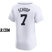 Jonathan Schoop Men's Detroit Tigers White Elite Home Jersey