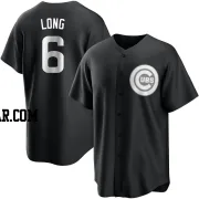 Jonathon Long Men's Chicago Cubs Black/White Replica Jersey