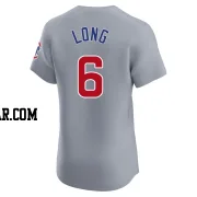 Jonathon Long Men's Chicago Cubs Gray Elite Road Jersey