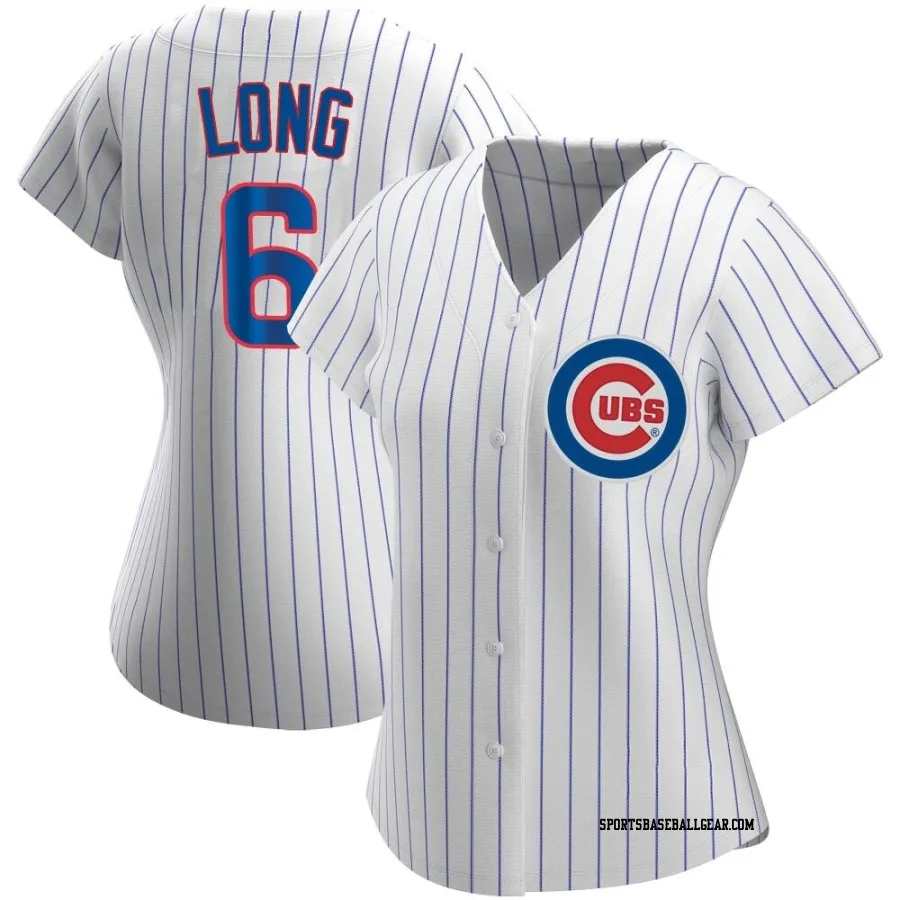 Jonathon Long Women's Chicago Cubs White Authentic Home Jersey