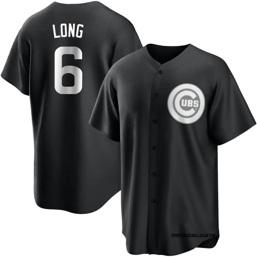 Jonathon Long Youth Chicago Cubs Black/White Replica Jersey