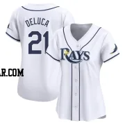 Jonny Deluca Women's Tampa Bay Rays White Limited Home Jersey