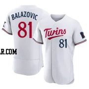 Jordan Balazovic Men's Minnesota Twins White Authentic Home Jersey