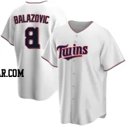 Jordan Balazovic Men's Minnesota Twins White Replica Home Jersey