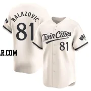 Jordan Balazovic Youth Minnesota Twins Cream Limited Alternate Jersey