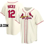 Jordan Hicks Men's St. Louis Cardinals Cream Replica Alternate Jersey