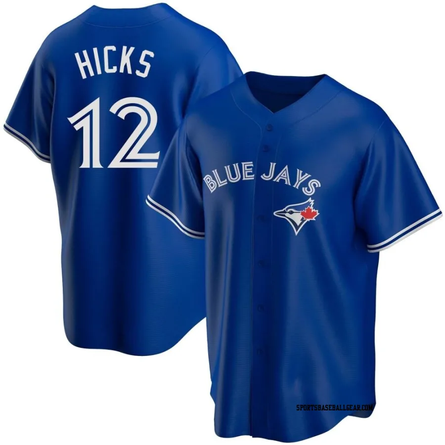 Jordan Hicks Men's Toronto Blue Jays Royal Replica Alternate Jersey