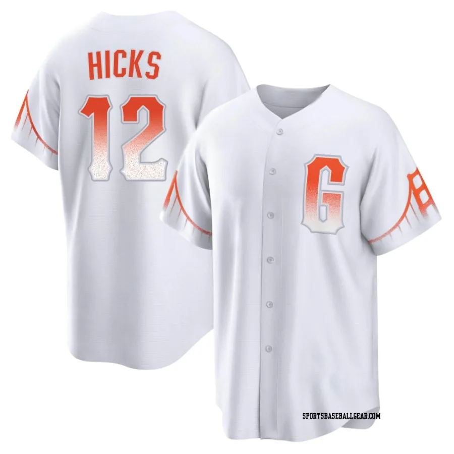 Jordan Hicks Youth San Francisco Giants White Replica 2021 City Connect Jersey