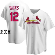 Jordan Hicks Youth St. Louis Cardinals White Replica Home Jersey