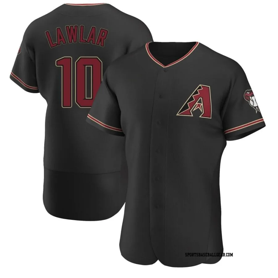 Jordan Lawlar Men's Arizona Diamondbacks Black Authentic Alternate Jersey