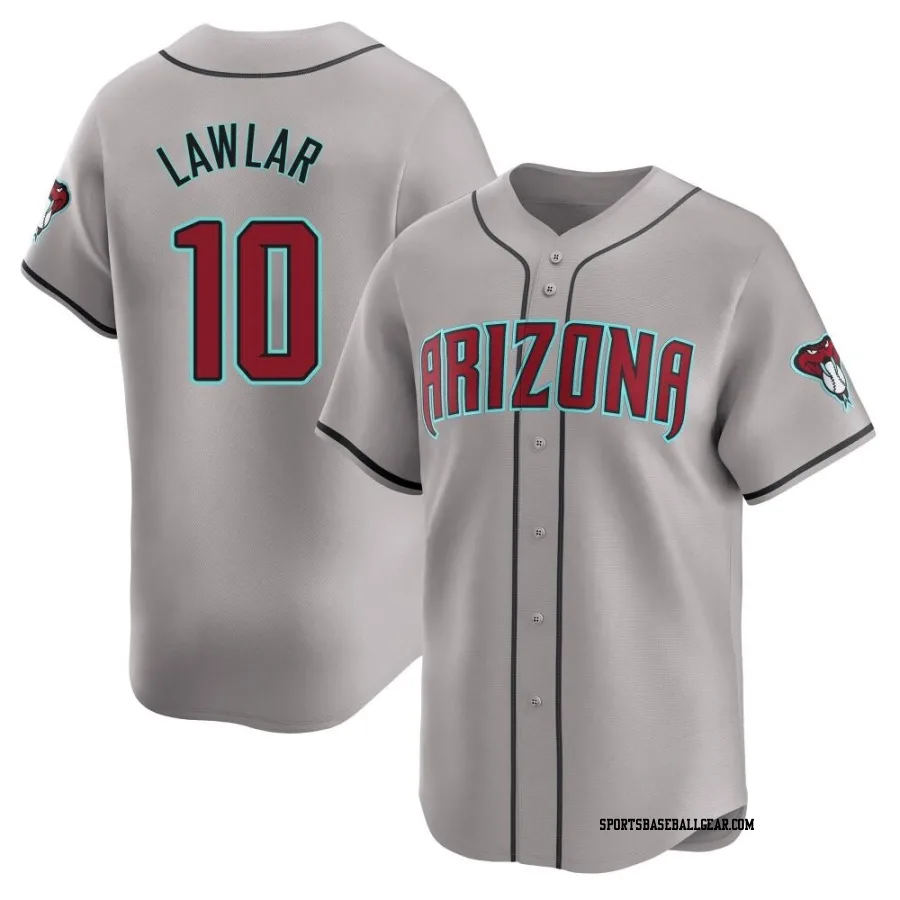 Jordan Lawlar Men's Arizona Diamondbacks Gray Limited Away Jersey