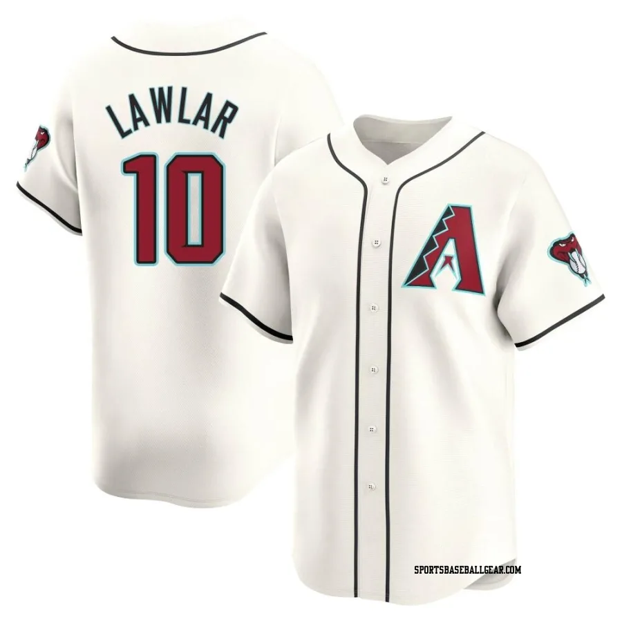 Jordan Lawlar Men's Arizona Diamondbacks White Limited Home Jersey