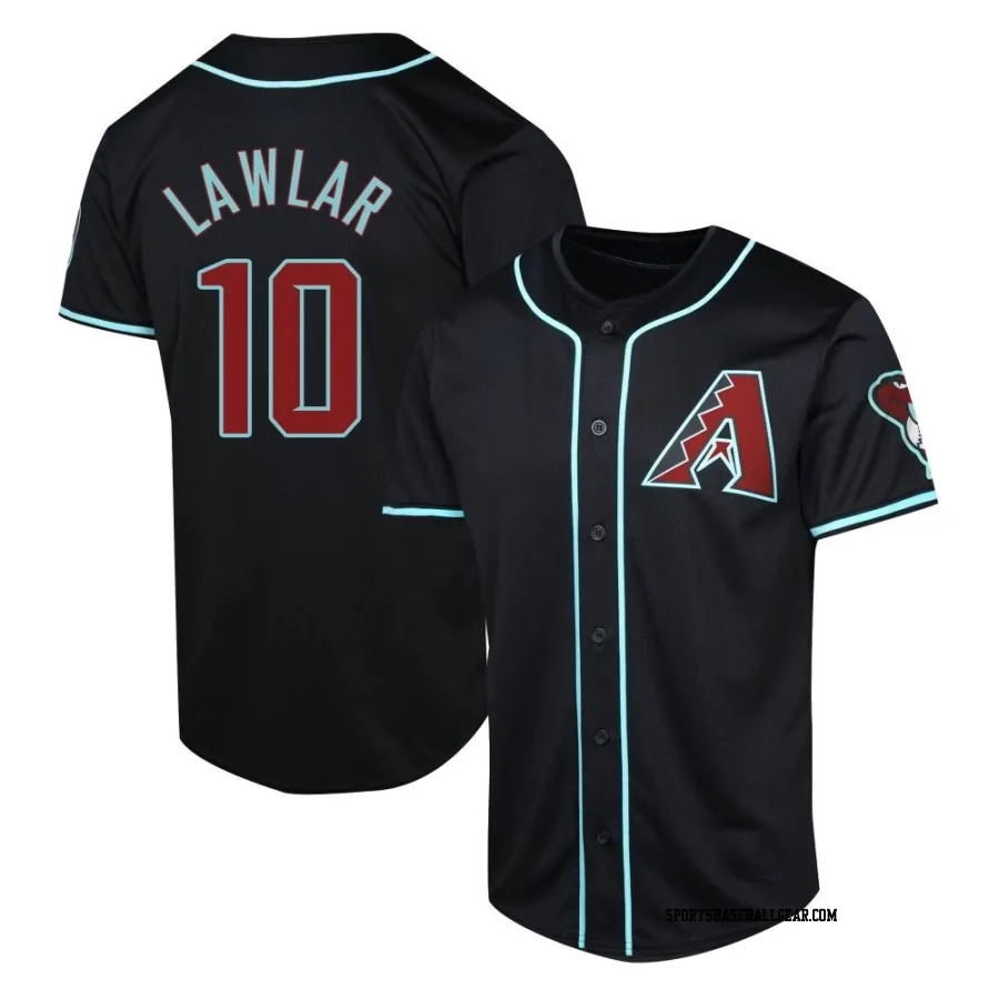 Jordan Lawlar Youth Arizona Diamondbacks Black Limited Alternate Jersey