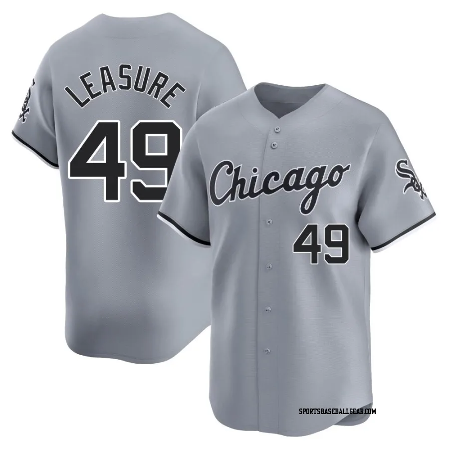 Jordan Leasure Men's Chicago White Sox Gray Limited Road Jersey