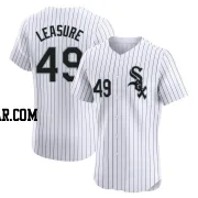 Jordan Leasure Men's Chicago White Sox White Elite Home Jersey