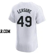 Jordan Leasure Men's Chicago White Sox White Elite Home Jersey