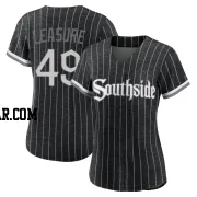 Jordan Leasure Women's Chicago White Sox Black Authentic 2021 City Connect Jersey