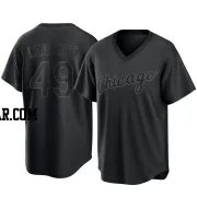 Jordan Leasure Youth Chicago White Sox Black Replica Pitch Fashion Jersey