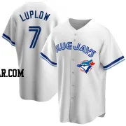 Jordan Luplow Men's Toronto Blue Jays White Replica Home Cooperstown Collection Jersey